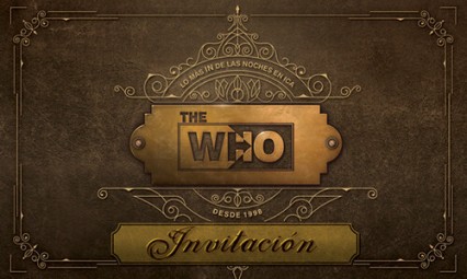 diseño de flyers invitación Discoteca The Who