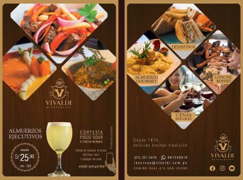diseño de flyers Vivaldi Restaurante (Flyer)