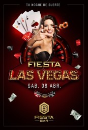 diseño de flyers Las Vegas Fiesta Bar