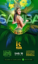 diseño de flyers Samba