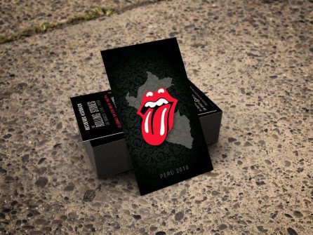 diseño publicitario en peru Flyer publicitario para distribución en las periferias del concierto de los Rolling Stones en Perú. 2016