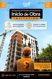 diseño de flyers evento-inicio-de-obra