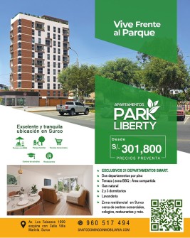 diseño publicitario en peru Proyecto Park Liberty de Santo Domingo Inmobiliaria