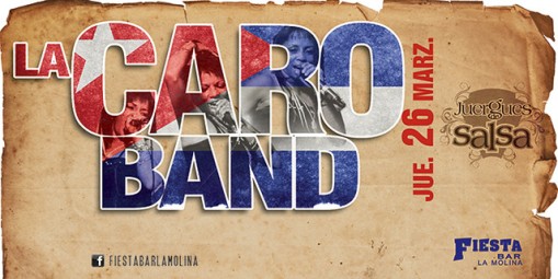 diseño de flyers JUEVEScarobandflyer-